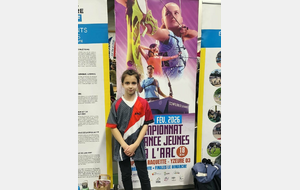 Résultat du championnat de France 18m jeune le week-end du 20-22/02/2026 :